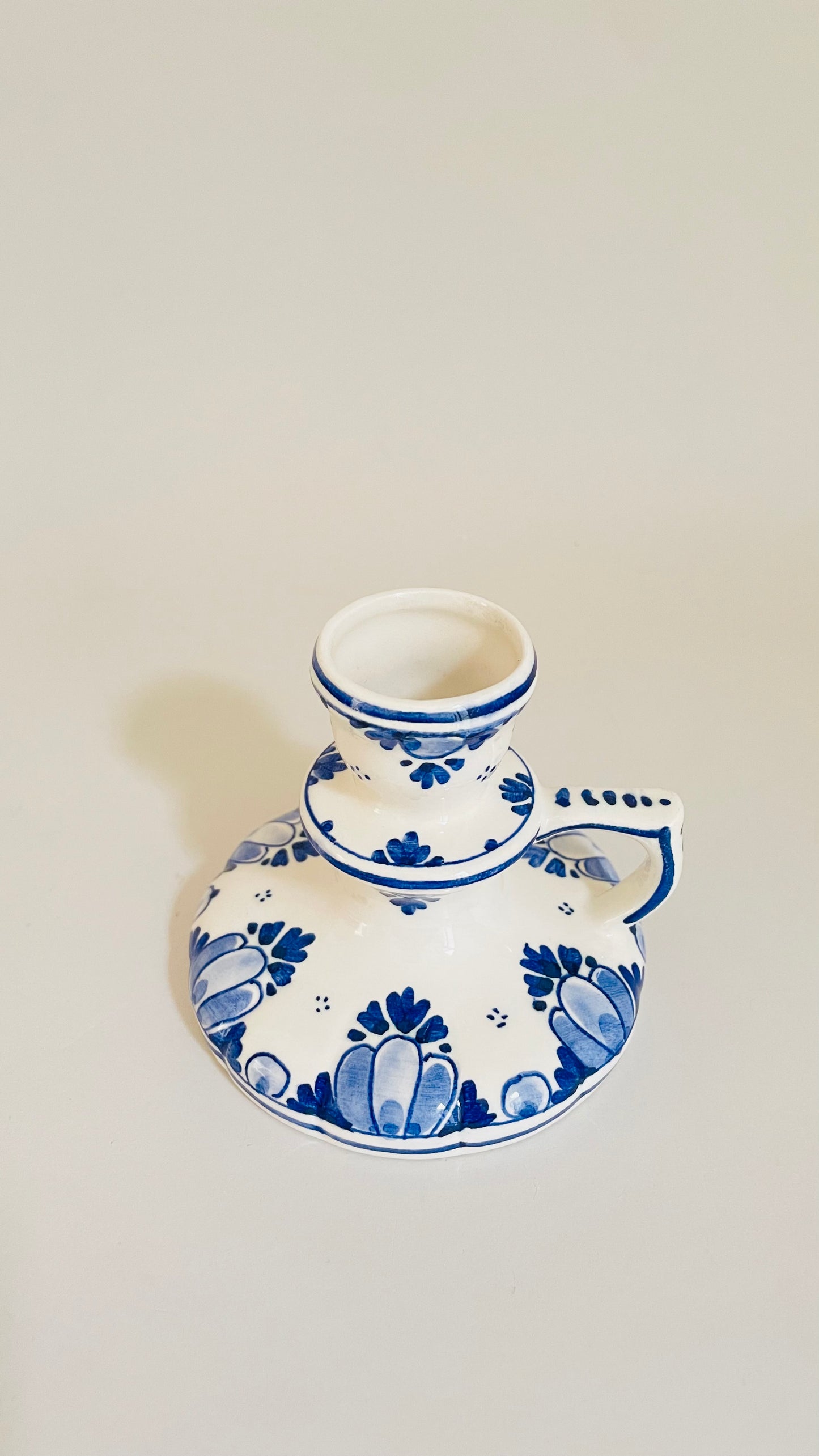 Vintage Delft Candlestick