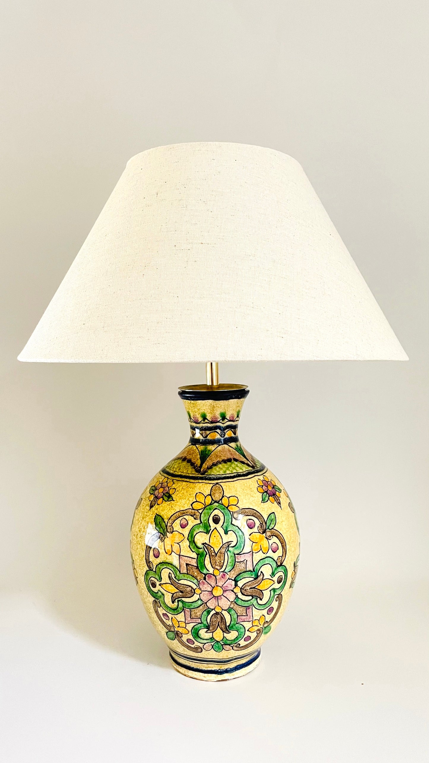 Spanish Pottery Lamp - pre order for mid Feb