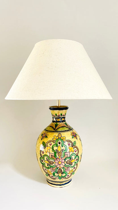 Spanish Pottery Lamp - pre order for mid Feb