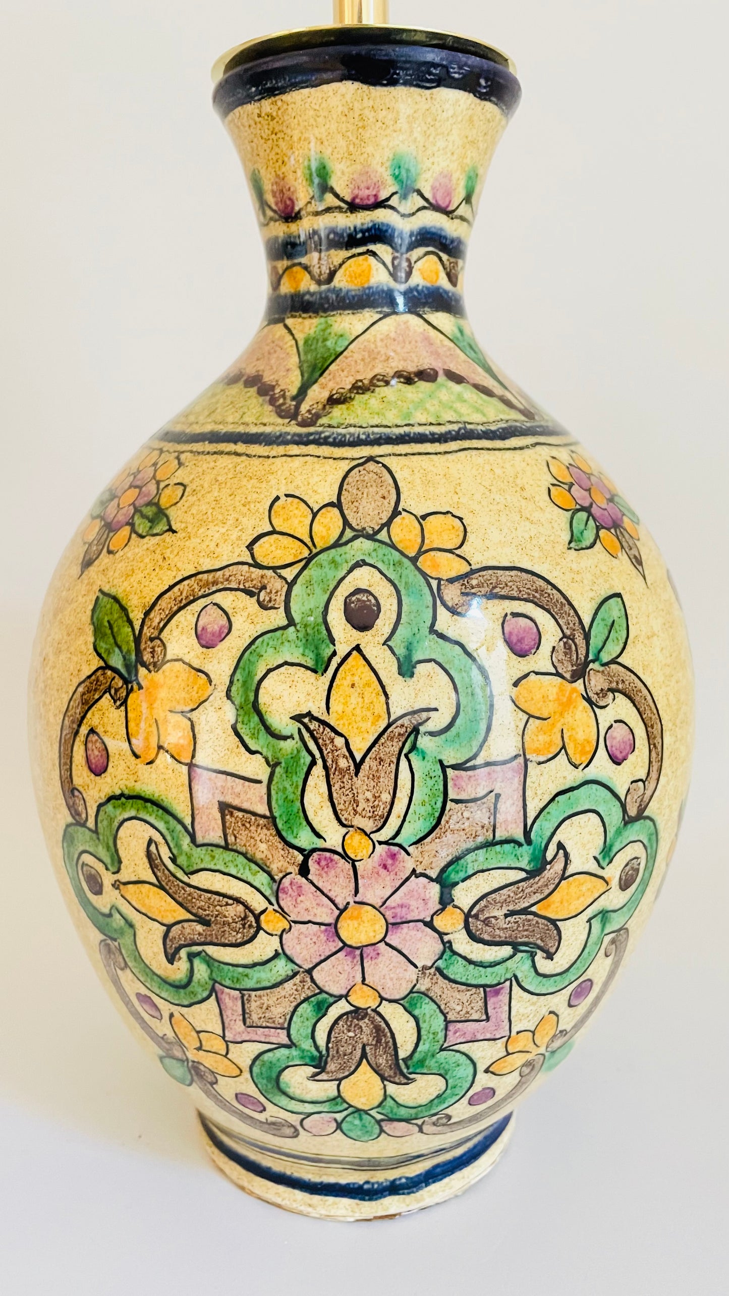 Spanish Pottery Lamp - pre order for mid Feb
