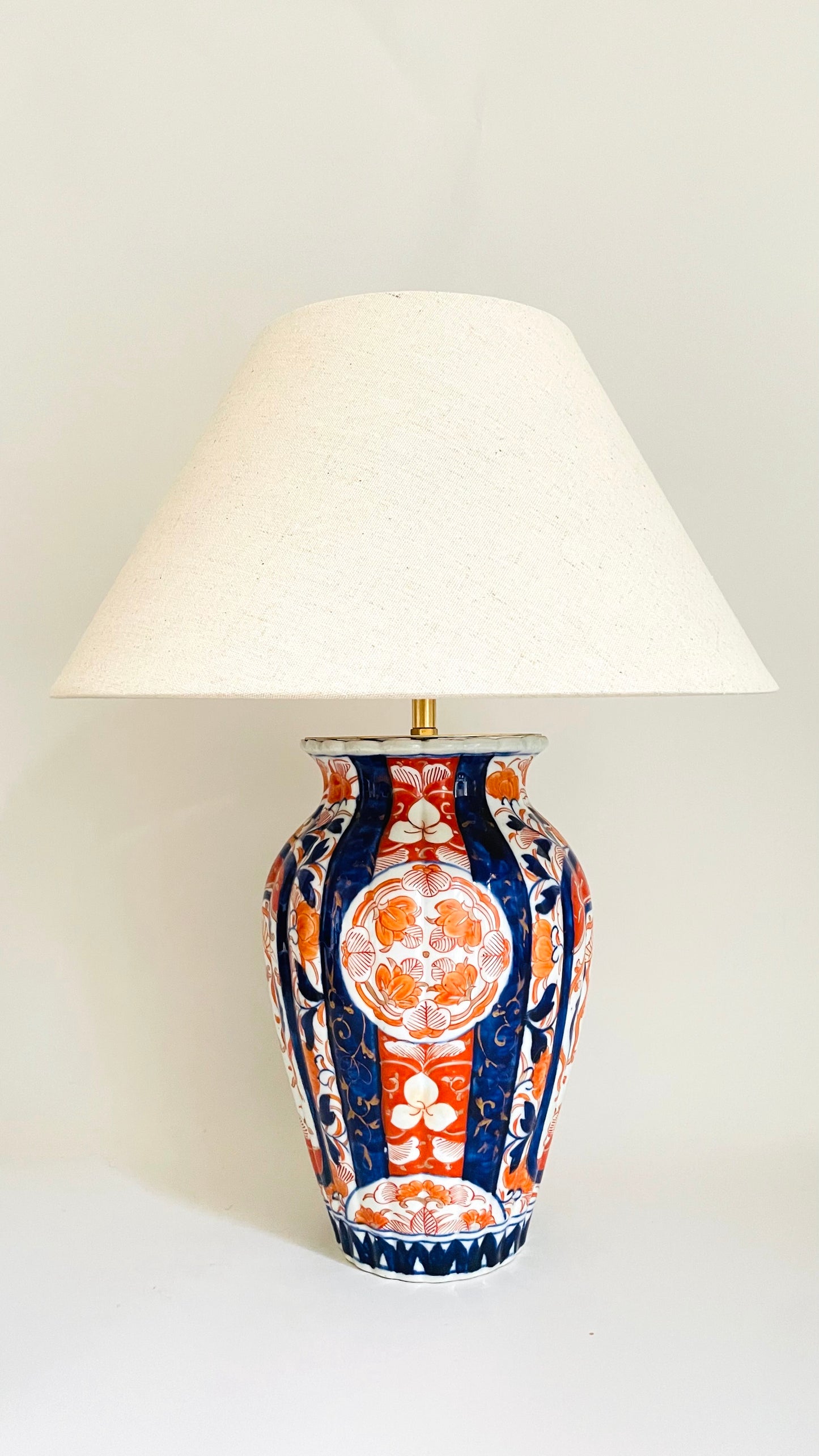 Antique Japanese Imari Lamp - pre order for end of Nov
