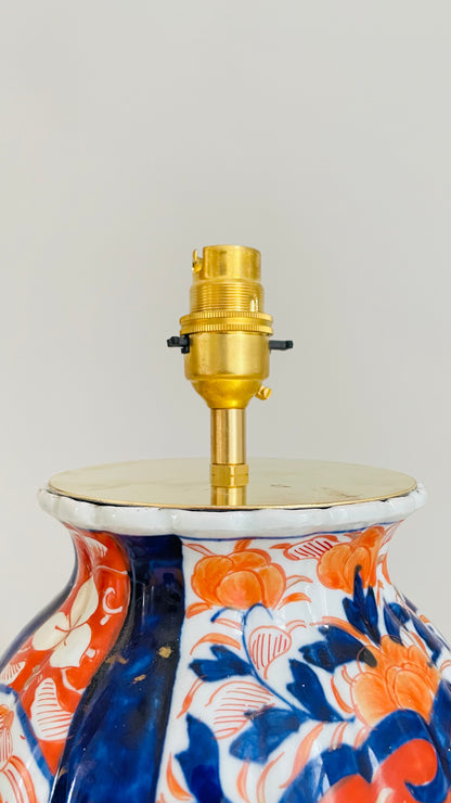 Antique Japanese Imari Lamp - pre order for end of Nov