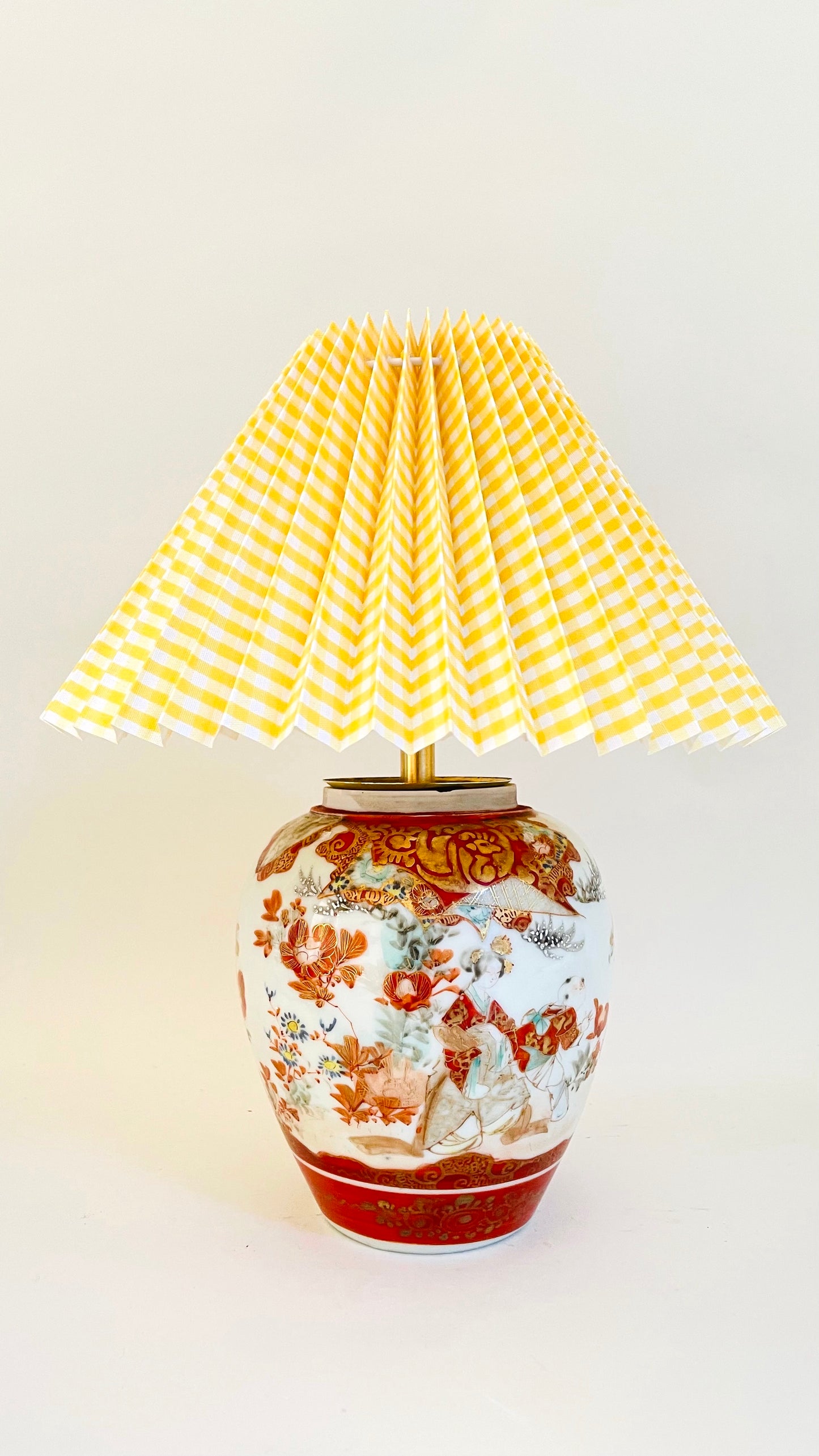 Antique Japanese Mini Kutani Lamp - pre order for w/c April 24th