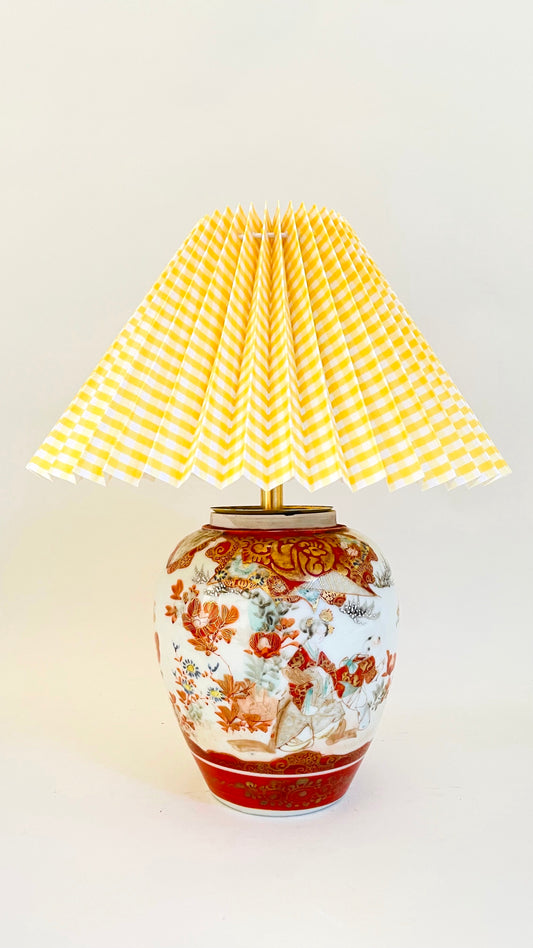Antique Japanese Mini Kutani Lamp - pre order for w/c April 24th