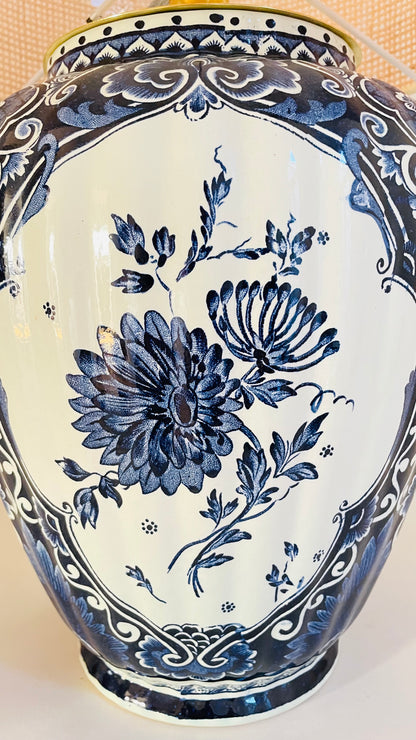 Extra Large Antique Delft Lamp - pre order for end of April