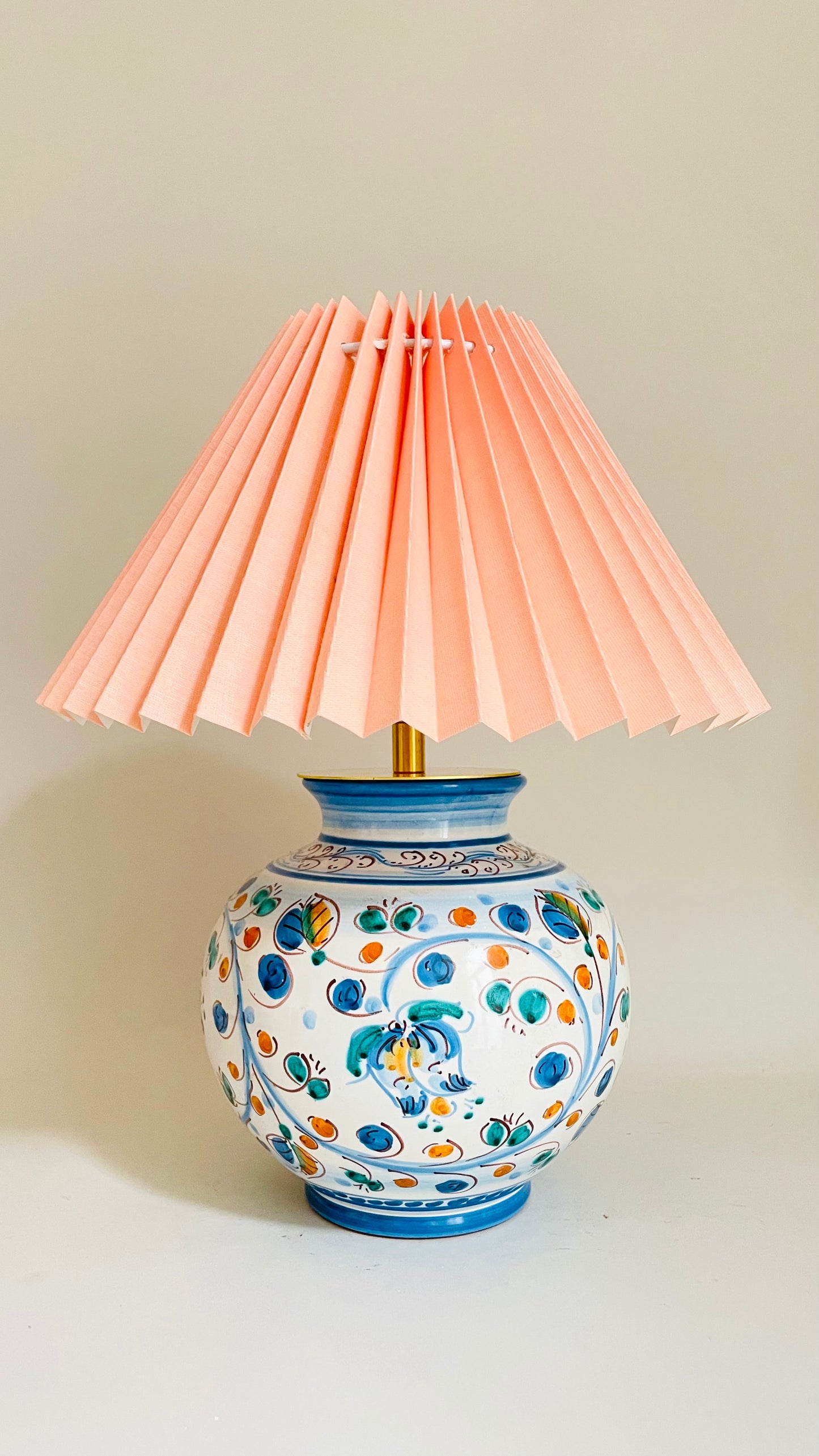 Spanish Pottery Lamp - pre order for end of April