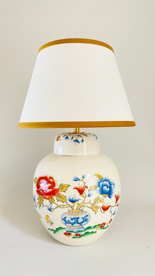 Antique Mason's Peony Lamp - pre order for w/c April 24th