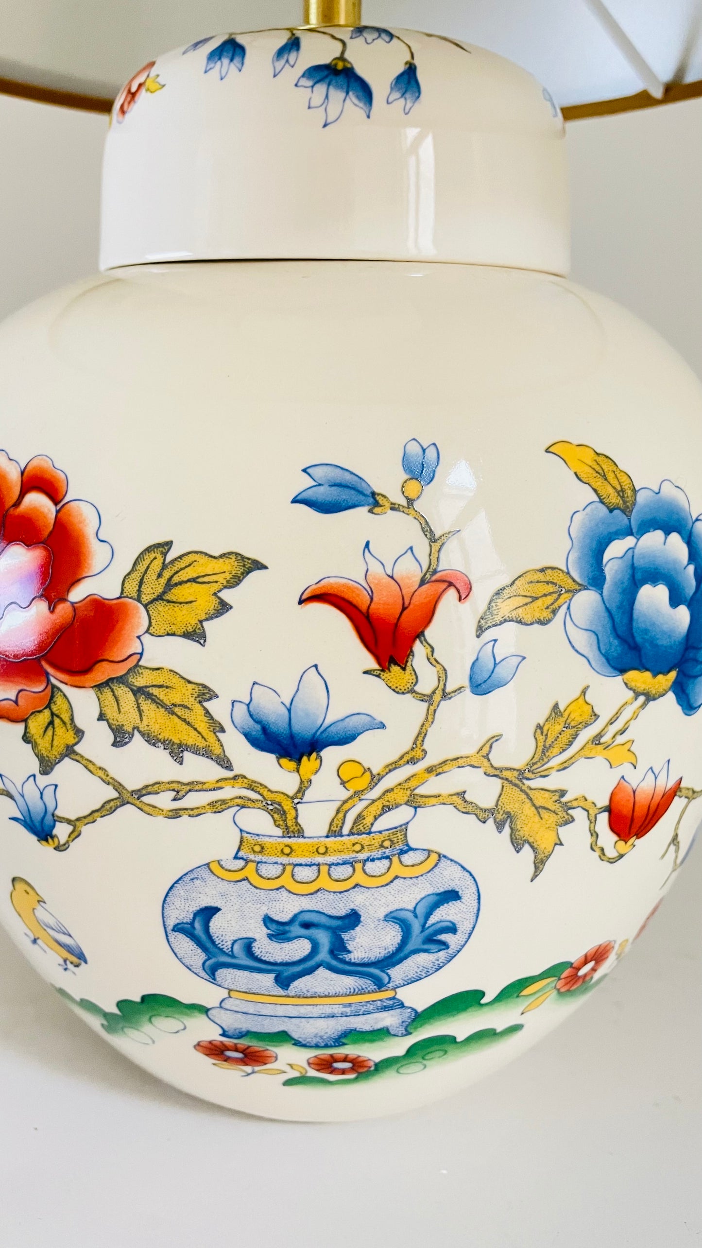 Antique Mason's Peony Lamp - pre order for w/c April 24th