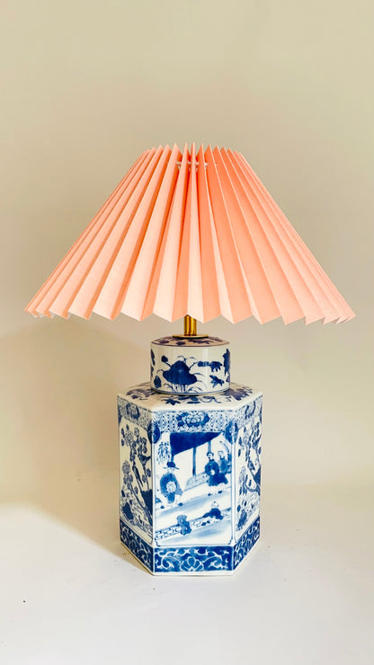 Antique Hexagon Lamp - pre order for mid Sept