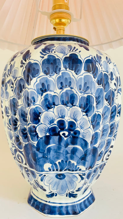 Antique Delft Blue Lamp - pre order for w/c April 24th