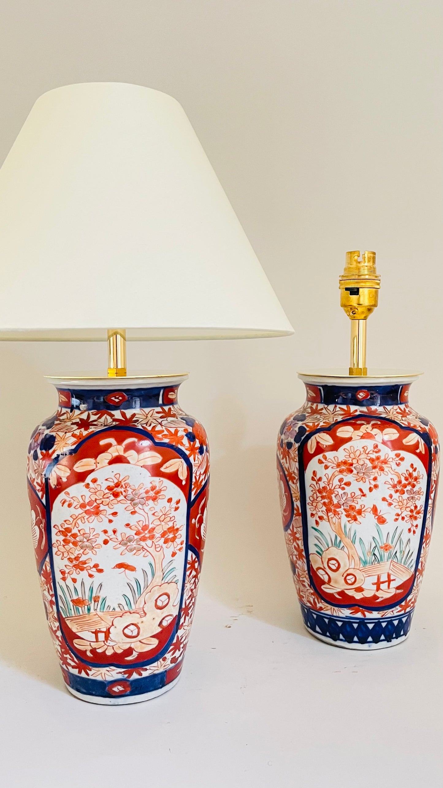 Antique Japanese Imari Lamp - pre order for w/c Oct 10th