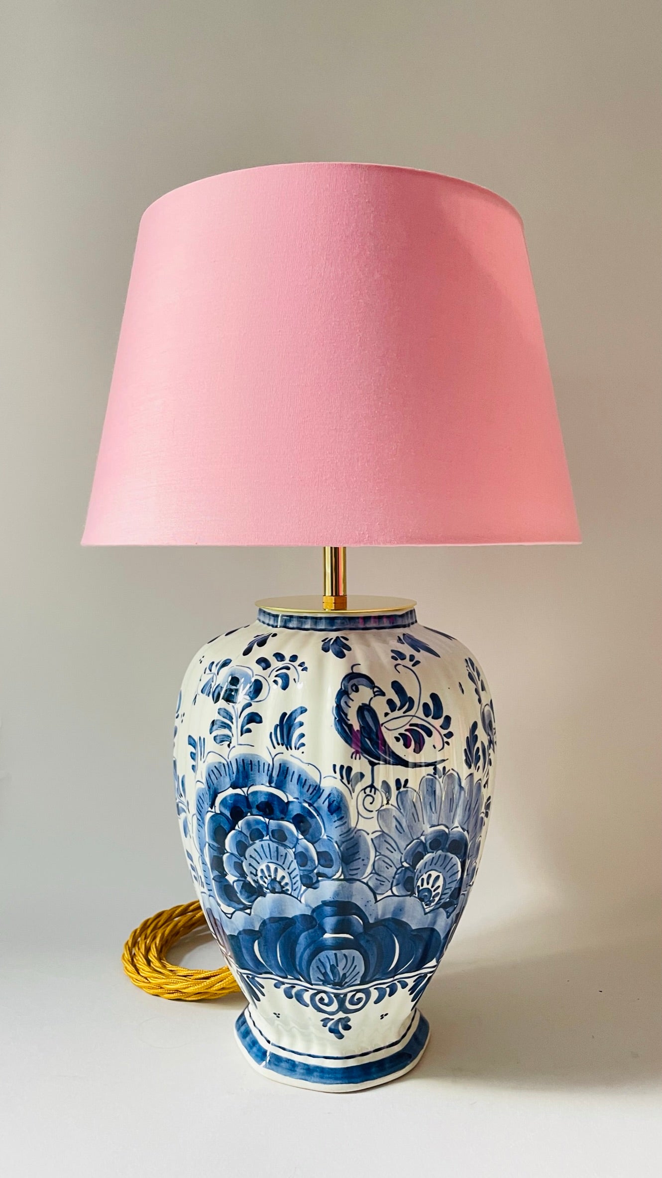 Antique Delft Blue Lamp - pre order for early May