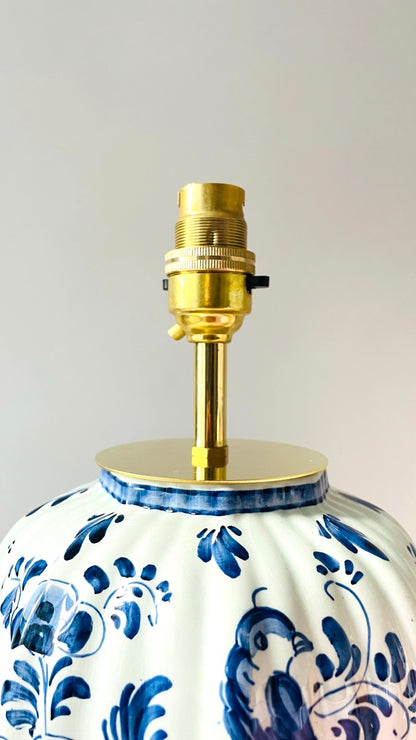 Antique Delft Blue Lamp - pre order for early May