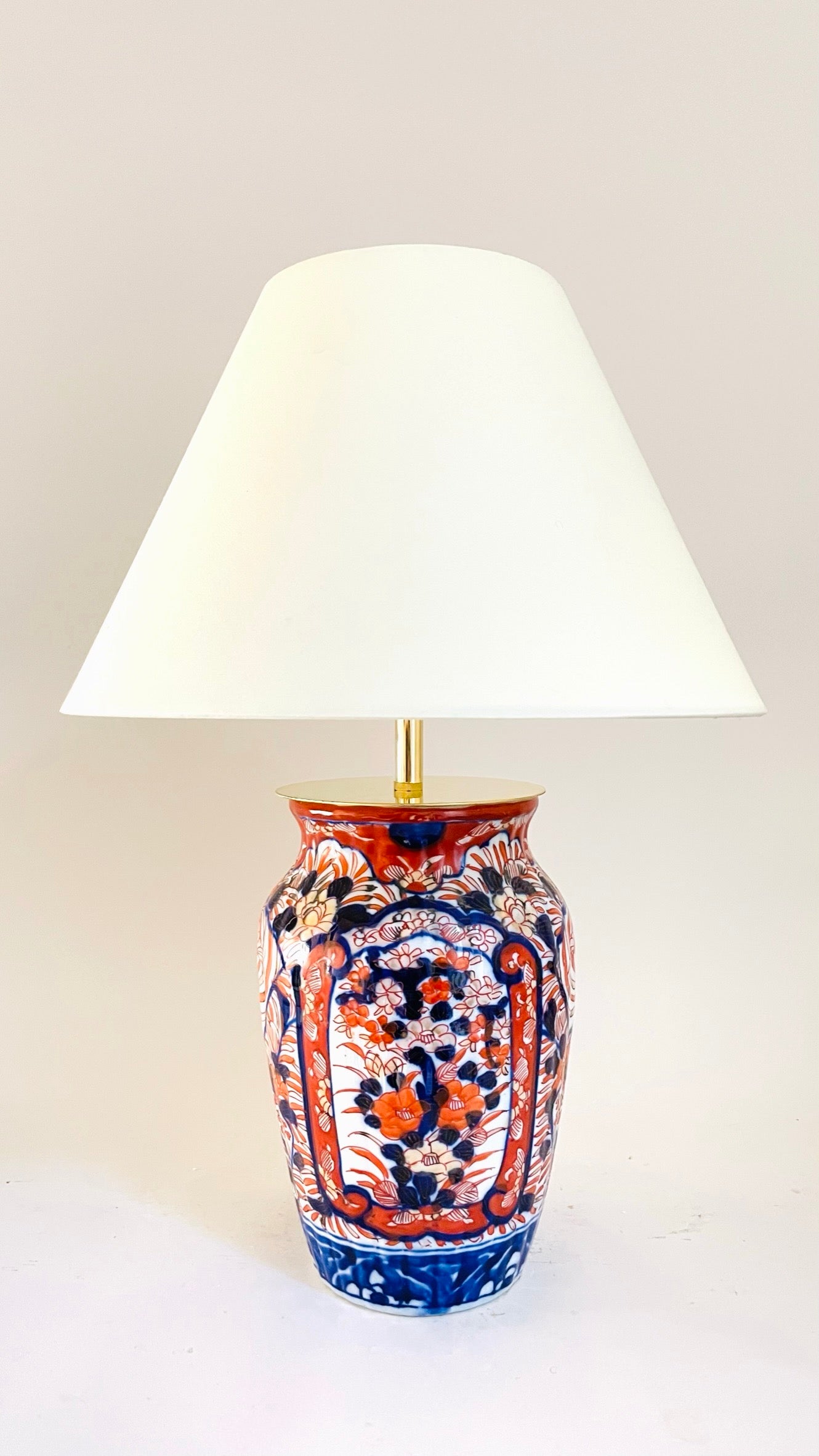 Antique Japanese Imari Lamp - pre order for w/c Dec 5th