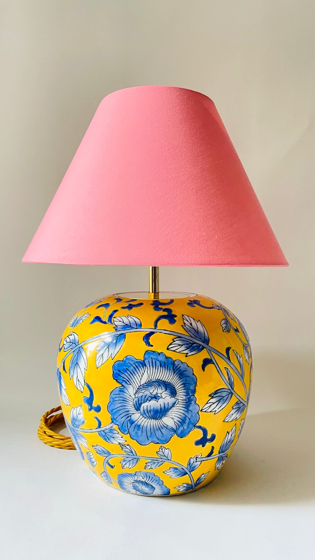 Antique Chinese Flower Lamp - pre order for w/c April 25th