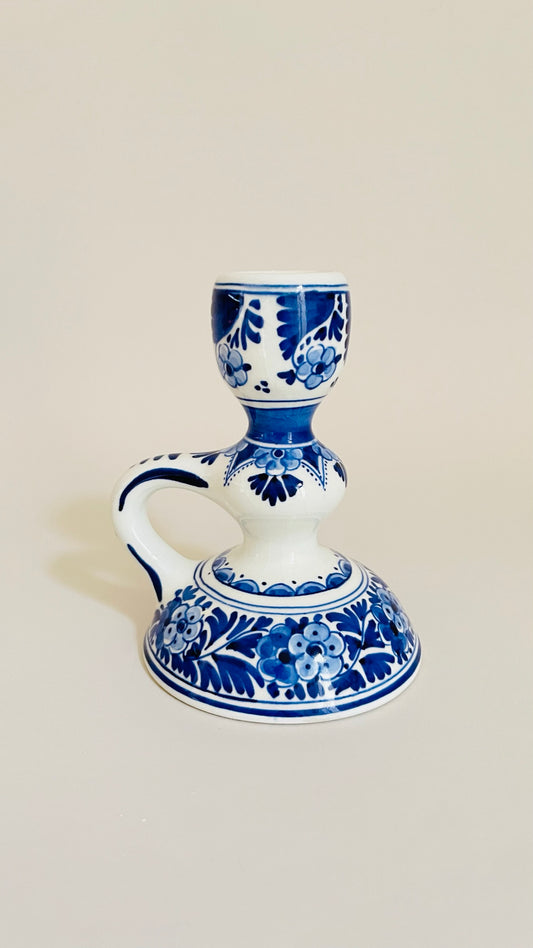 Vintage Delft Candlestick