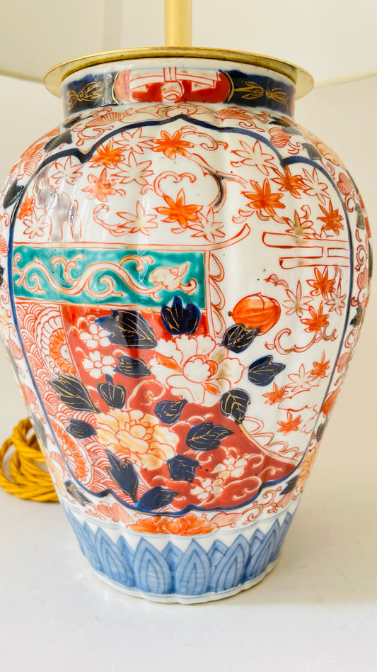 Antique Japanese Imari Lamp - pre order for early June