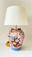 Load image into Gallery viewer, Antique Japanese Imari Lamp - pre order for early June
