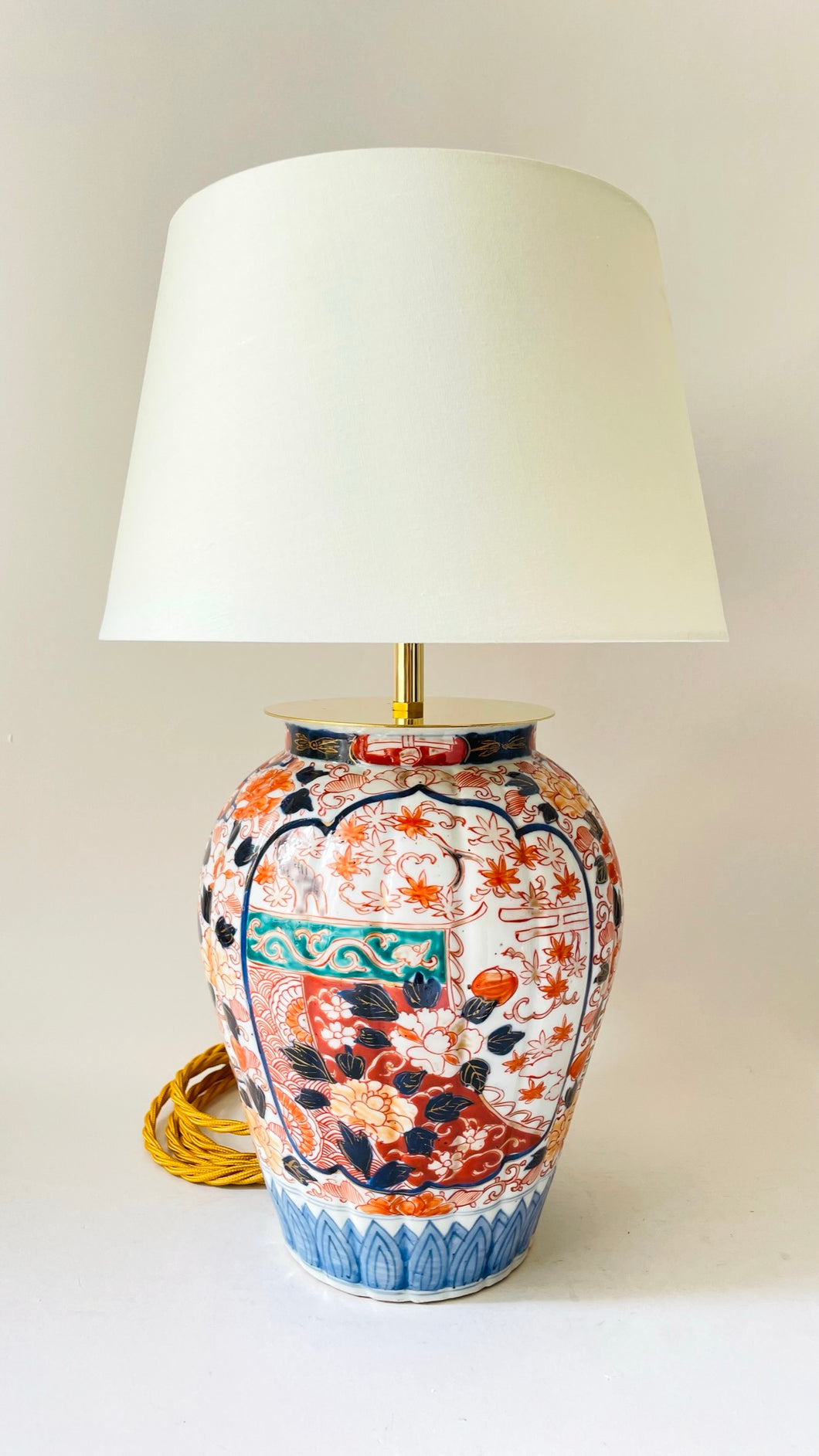 Antique Japanese Imari Lamp - pre order for early June