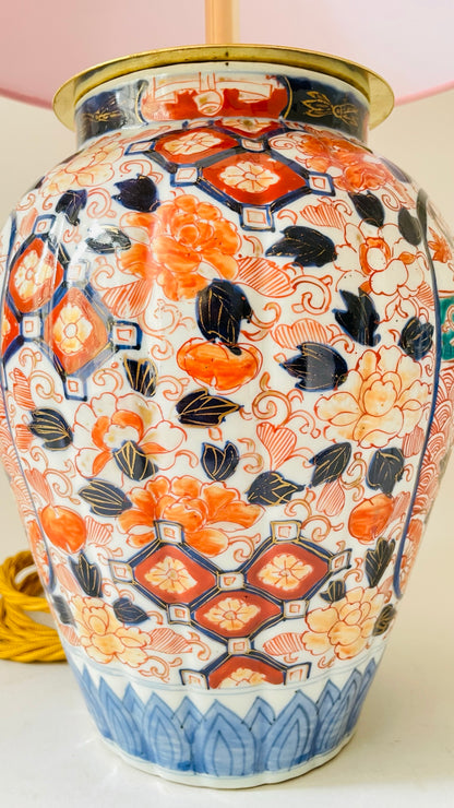 Antique Japanese Imari Lamp - pre order for early June