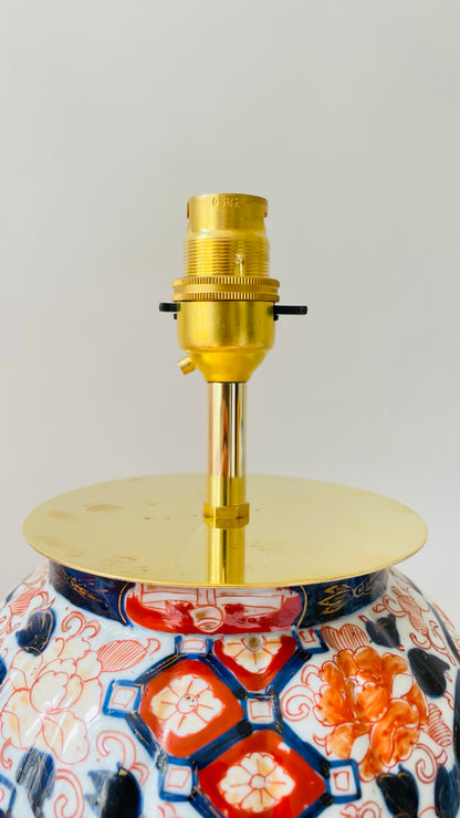 Antique Japanese Imari Lamp - pre order for early June
