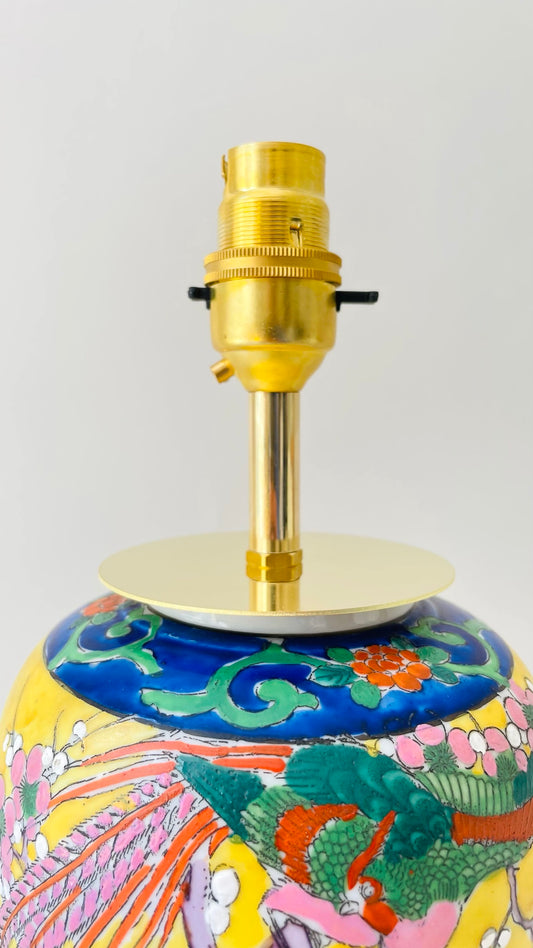 Antique Japanese Peacock Lamp - pre order for early July