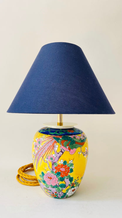 Antique Japanese Peacock Lamp - pre order for early July