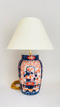 Load image into Gallery viewer, Antique Japanese Imari Lamp - pre order for w/c August the 22nd
