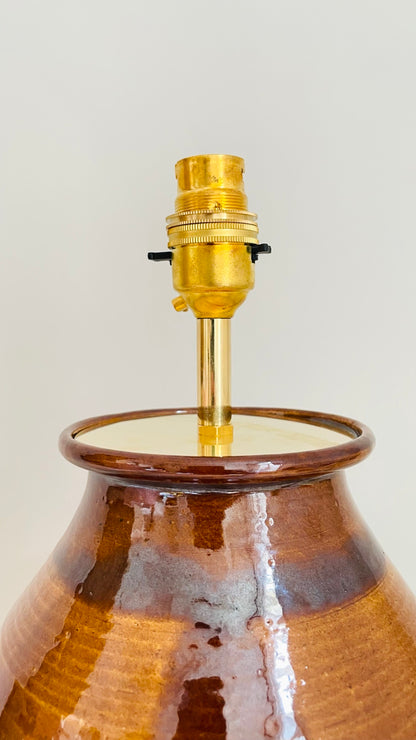 Studio Pottery Lamp - pre order for end of Nov