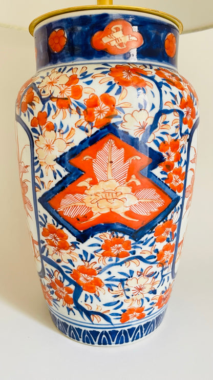 Antique Japanese Imari Lamp - pre order for w/c Sept 5th