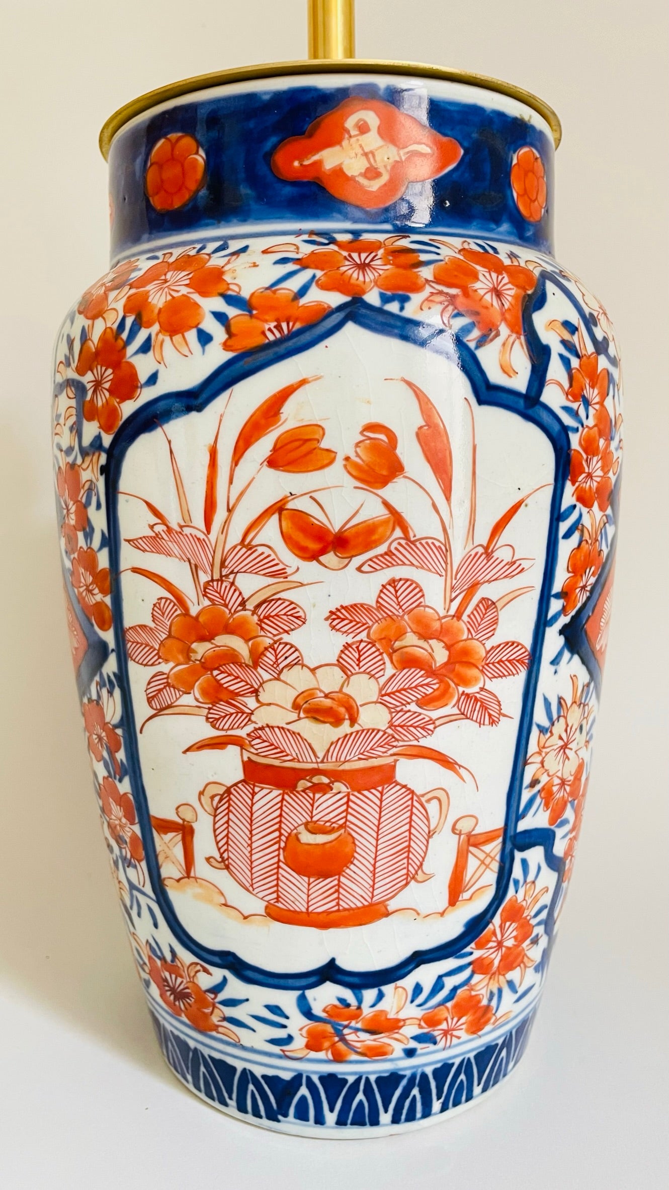 Antique Japanese Imari Lamp - pre order for w/c Sept 5th