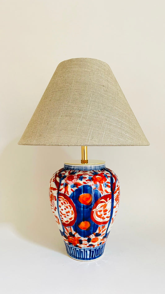 Antique Japanese Imari Lamp - pre order for w/c Oct 10th