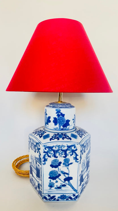 Antique Chinese Hexagon Lamp - pre order for w/c Feb 21st