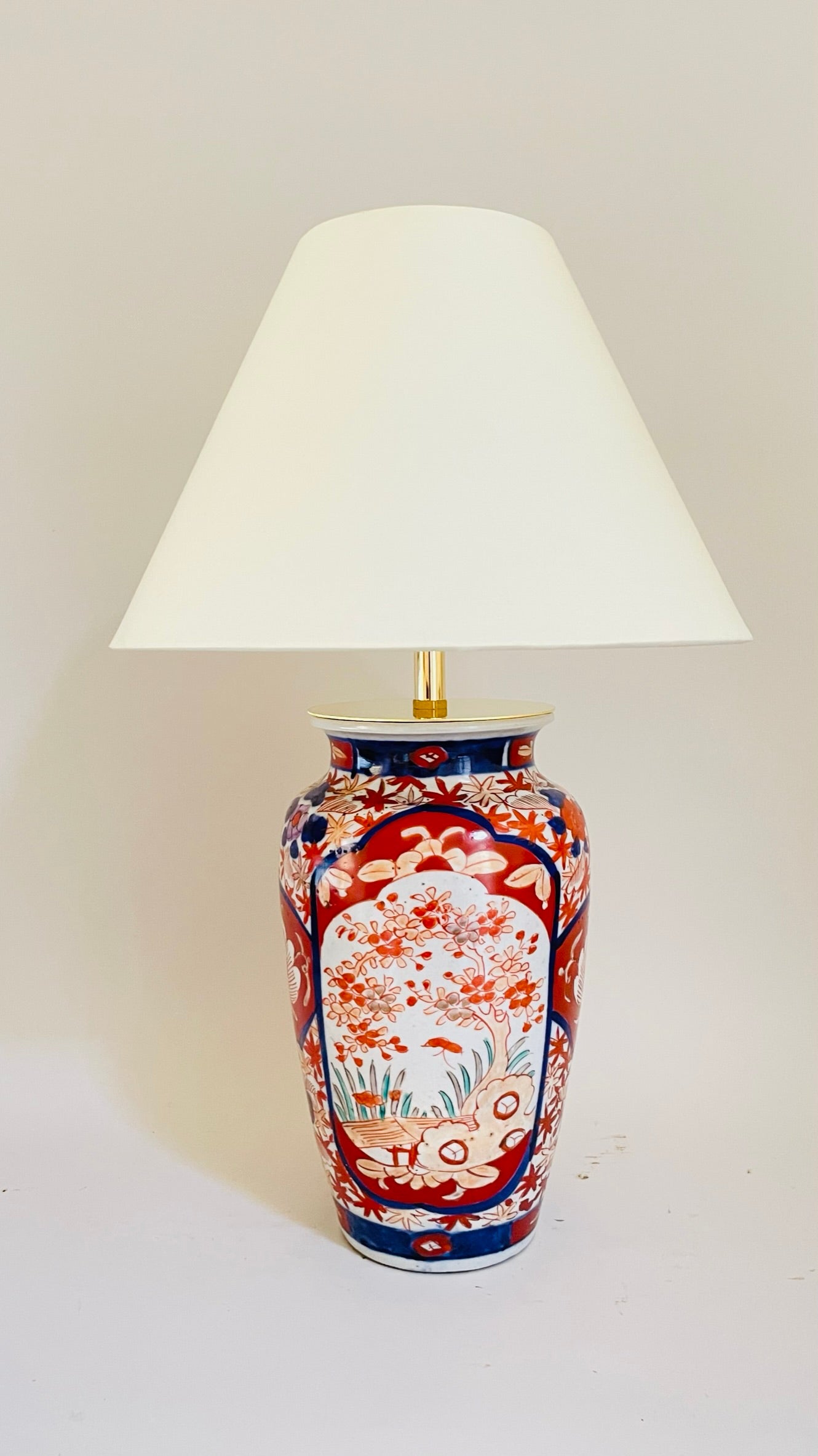 Antique Japanese Imari Lamp - pre order for w/c Oct 10th